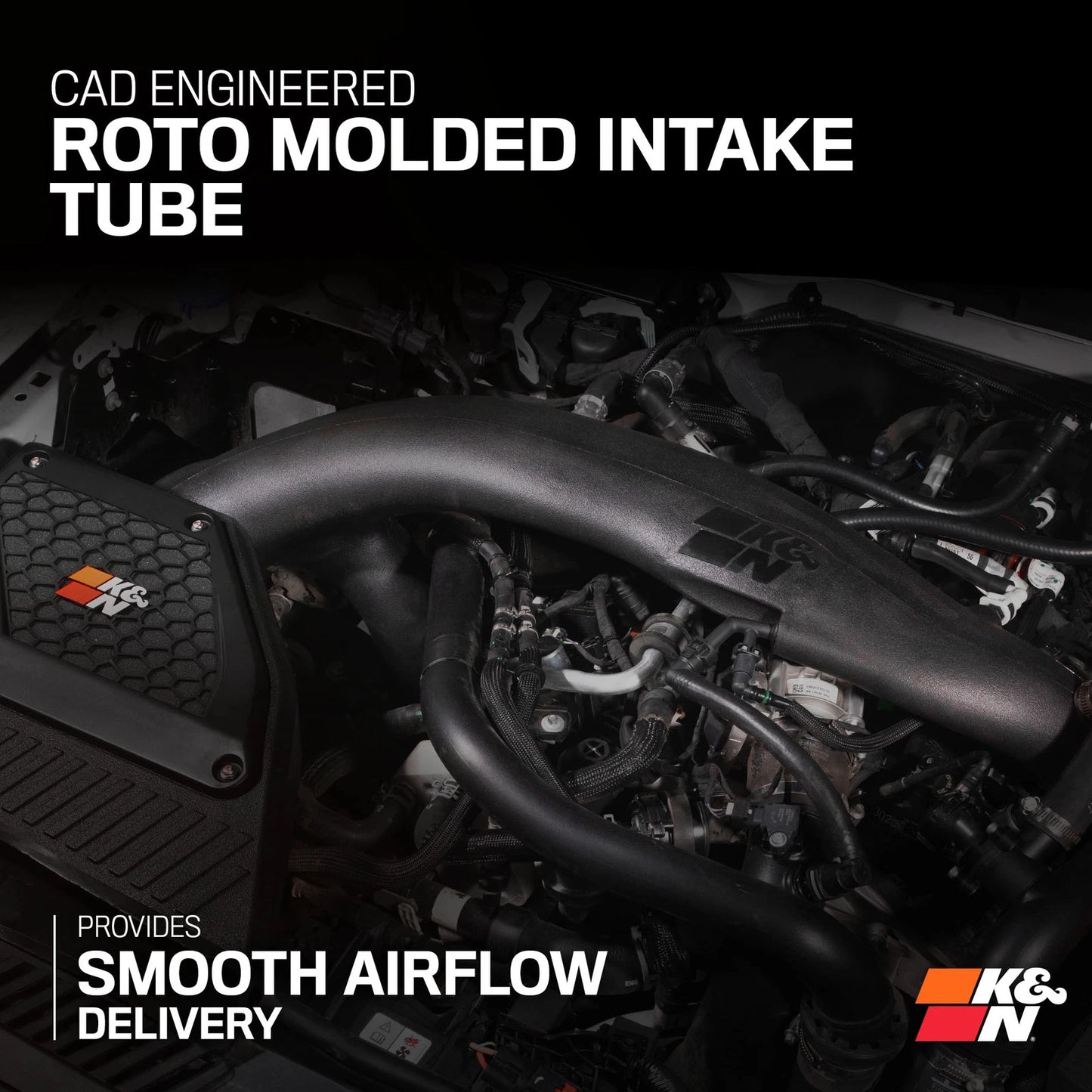 K&N 2023 Ford Bronco Raptor V6 3.0L F/I 63 Series AirCharger Performance Air Intake System