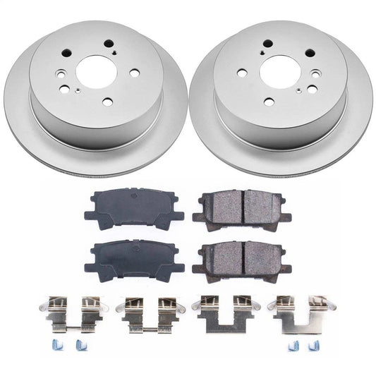 Power Stop 04-06 Lexus RX330 Rear Z17 Evolution Geomet Coated Brake Kit