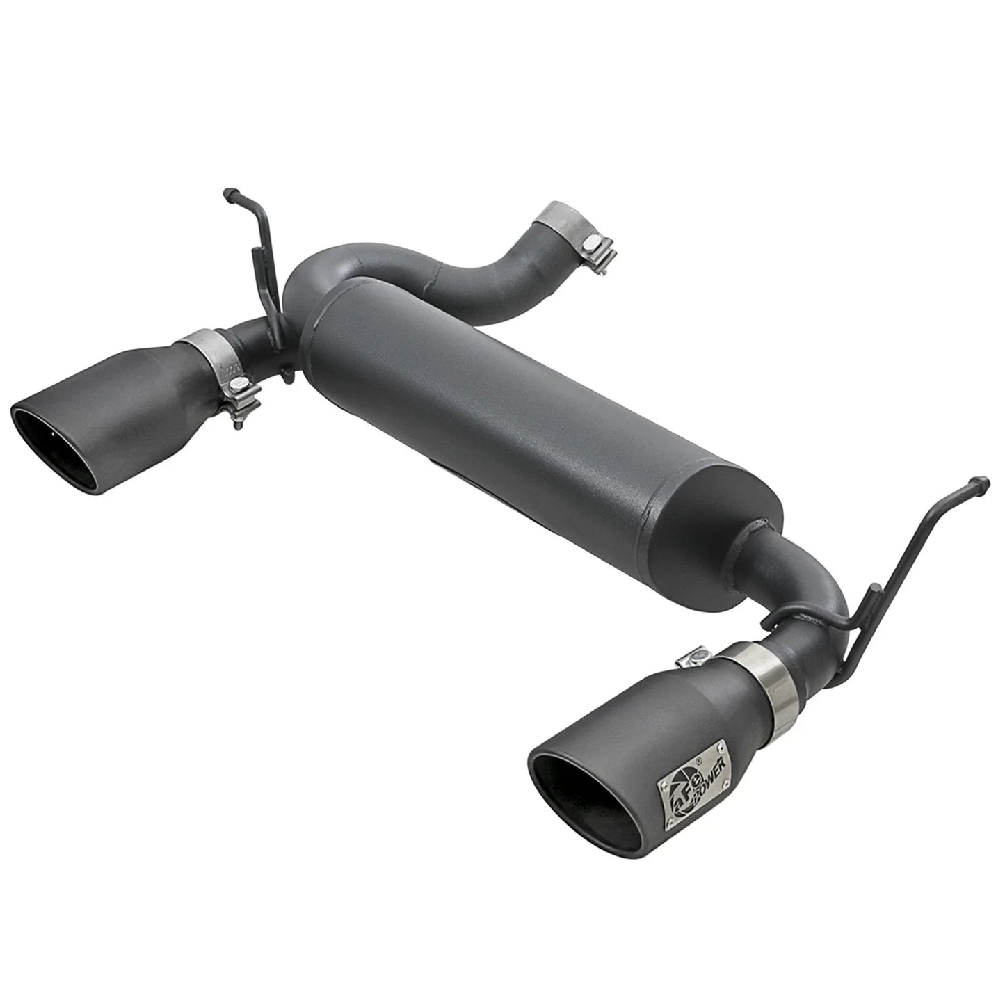 aFe Rebel Series 2.5in 409 SS Axle-Back Exhaust w/ Black Tips 2007+ Jeep Wrangler (JK) V6 3.6L/3.8L