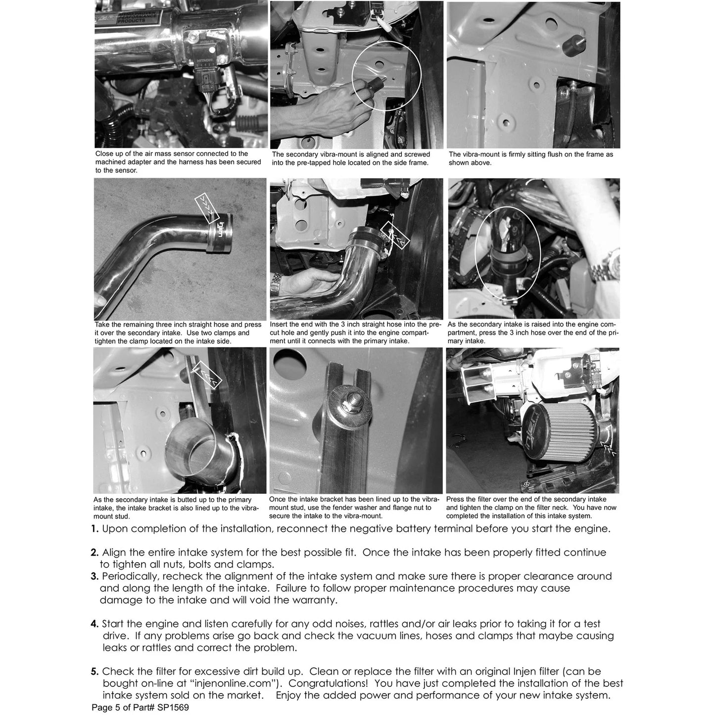 Injen 06-09 Civic Ex 1.8L 4 Cyl. (Manual) Black Cold Air Intake