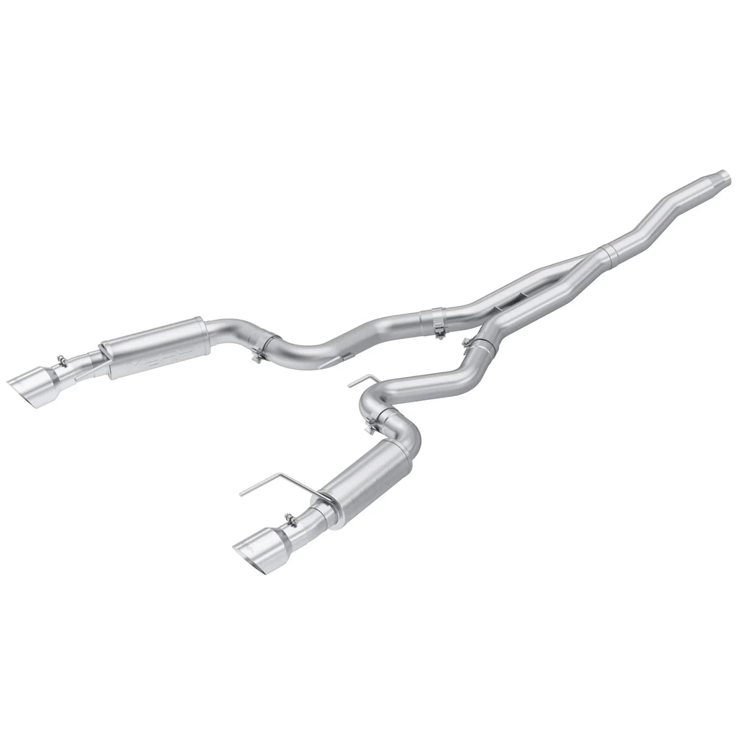 MBRP 15-18 Ford Mustang EcoBoost 2.3L T409 3in Cat Back Dual Split Rear Exit (Race Version)