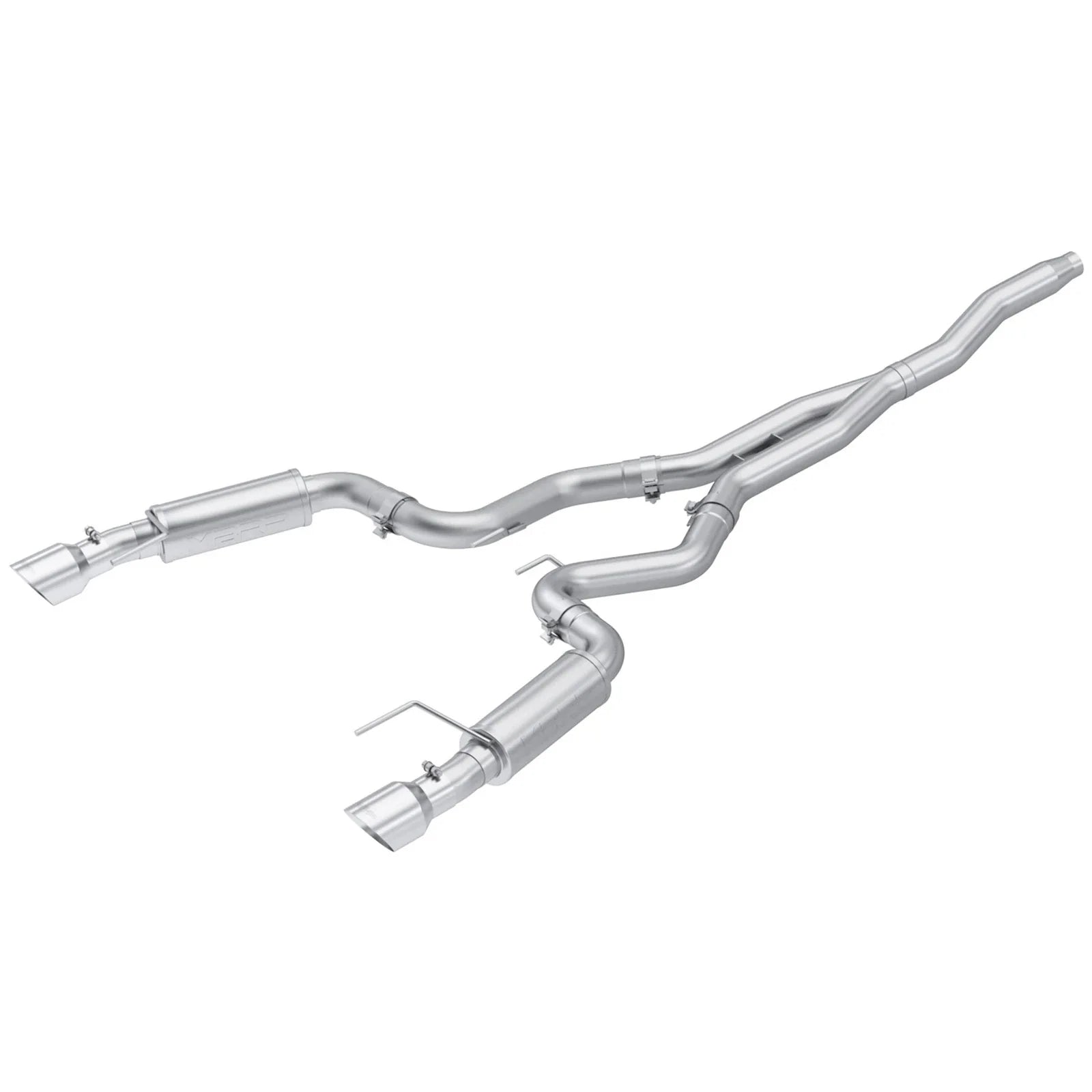 MBRP 15-18 Ford Mustang EcoBoost 2.3L T409 3in Cat Back Dual Split Rear Exit (Race Version)