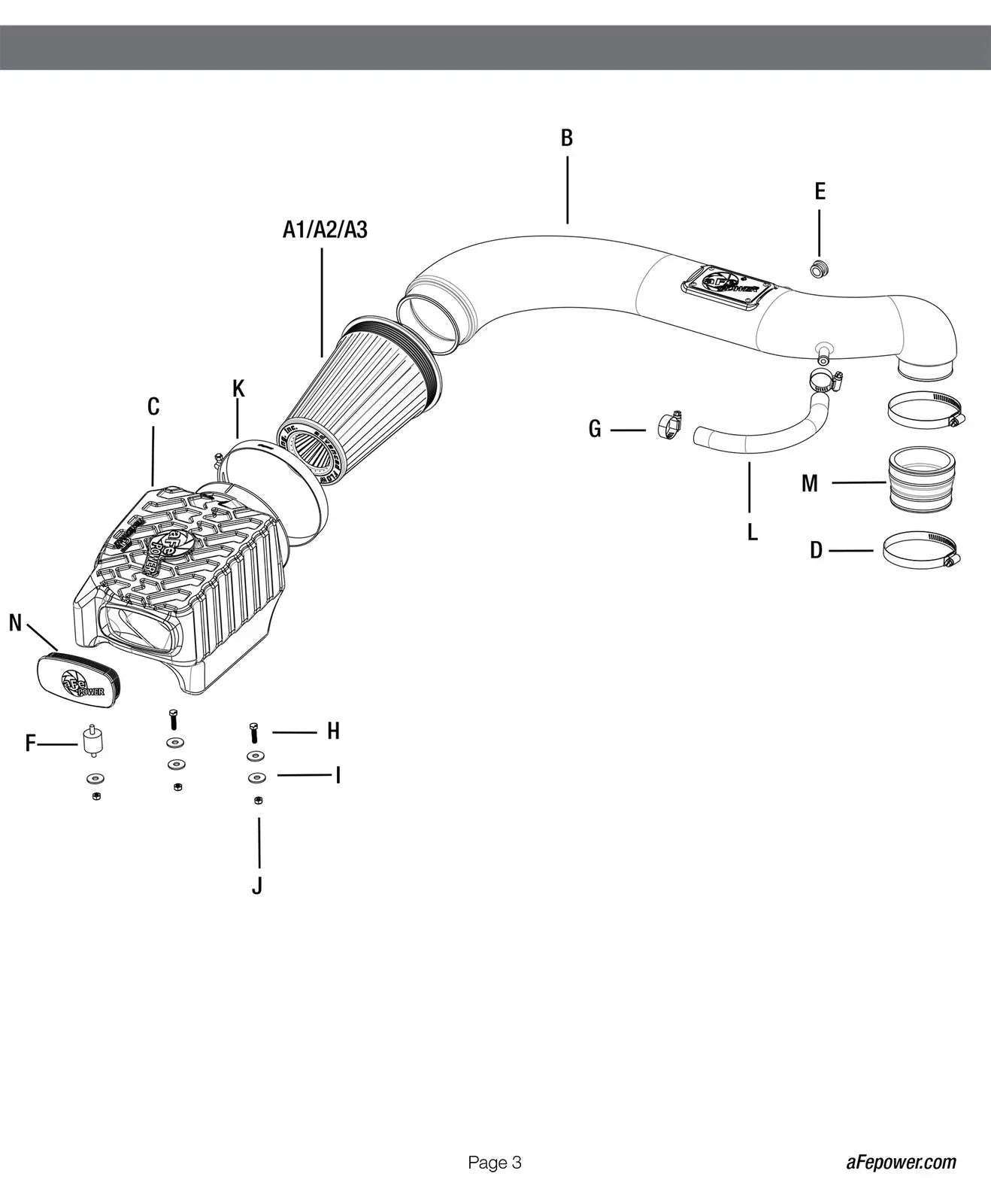 aFe Momentum GT PRO 5R Stage-2 Intake System 97-06 Jeep Wrangler (TJ) L6 4.0L