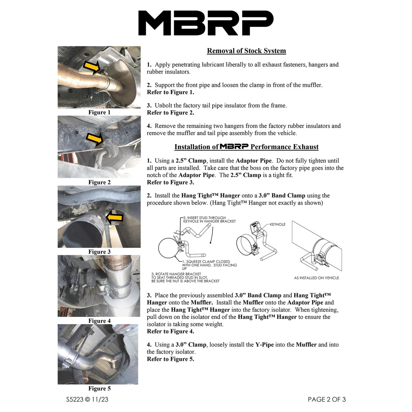 MBRP 19-20 Ford Ranger 2.3L 3in Dual Split Rear Outlet 4in OD Tips Black Coated Cat Back Exhaust