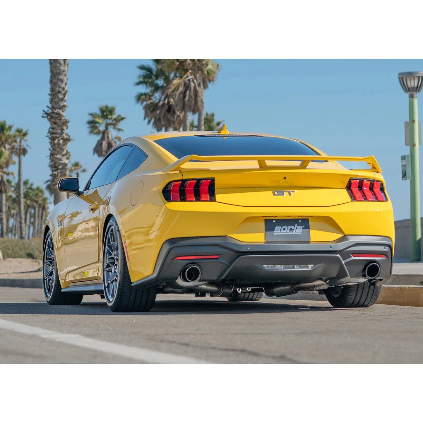 Borla 2024 Ford Mustang GT 5.0L V8 w/o Active Exhaust ATAK Cat-Back Exhaust System - Black Chrome