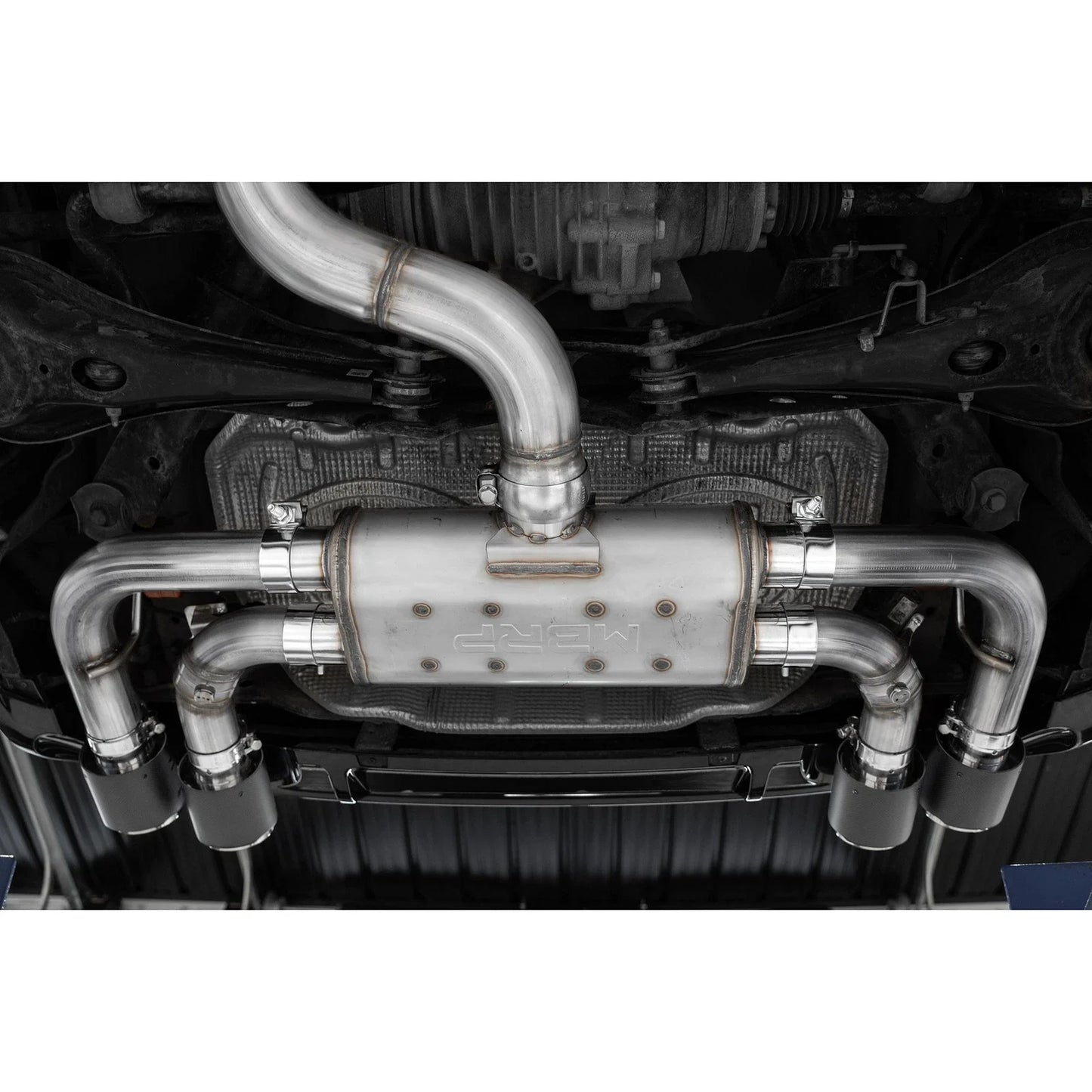 MBRP 15-19 VW Golf R 3 in Cat Back w/ 4 in OD Quad Carbon Fiber Tips - T304
