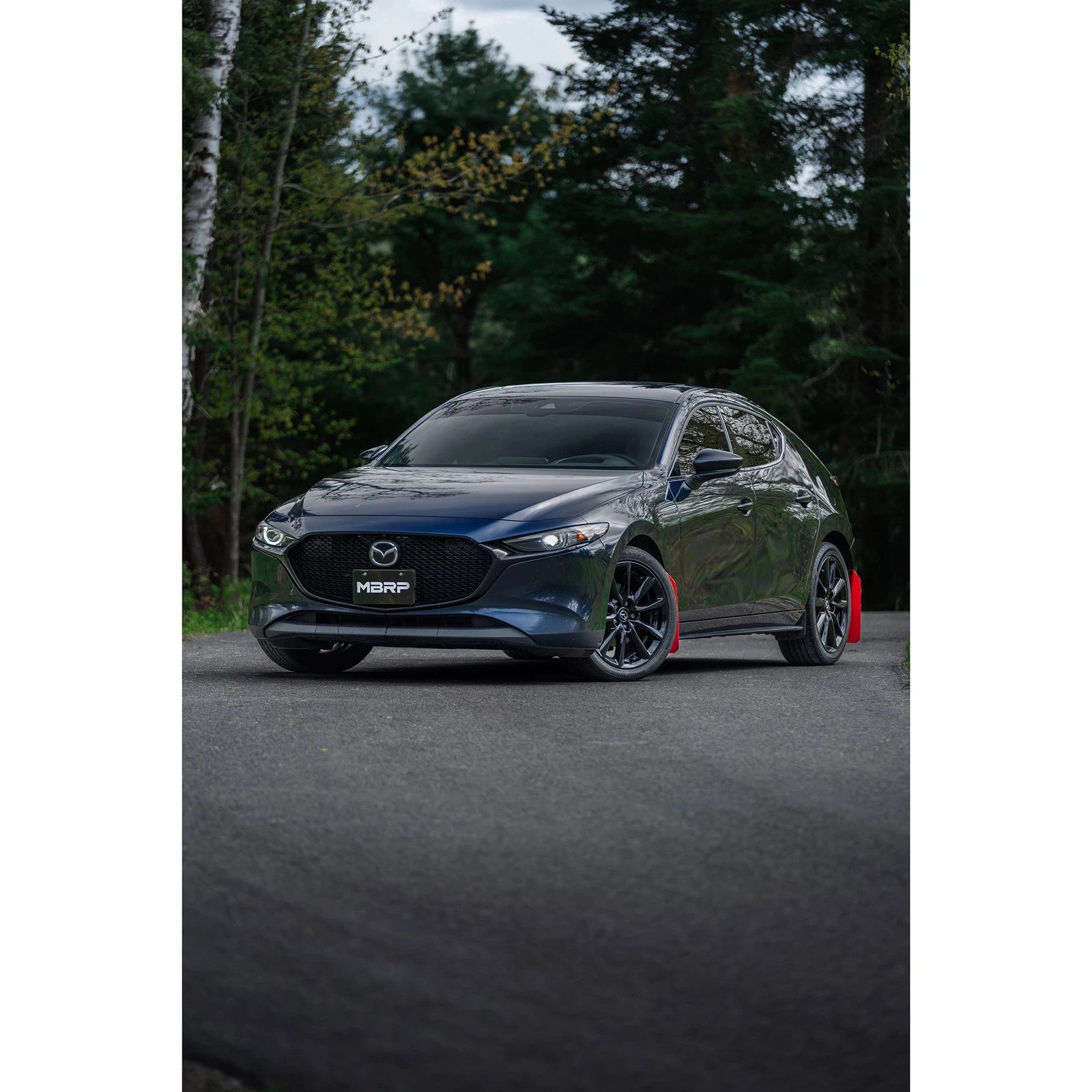 MBRP 19-23 Mazda 3 Hatchback T304SS 2.5in Axle-Back, Dual Rear Exit Street Profile