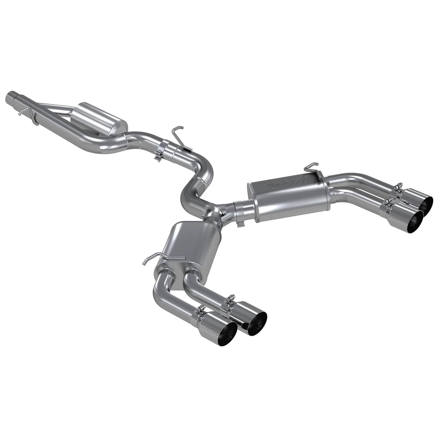 MBRP 15-18 Audi S3 304SS 3in Quad Split Rear Exit C/B System