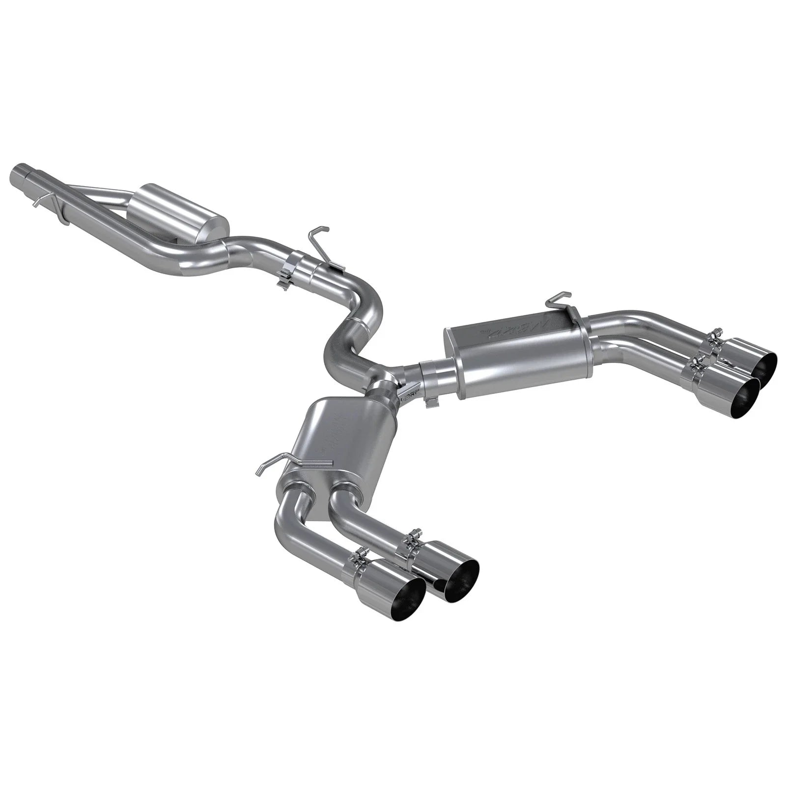MBRP 15-18 Audi S3 304SS 3in Quad Split Rear Exit C/B System