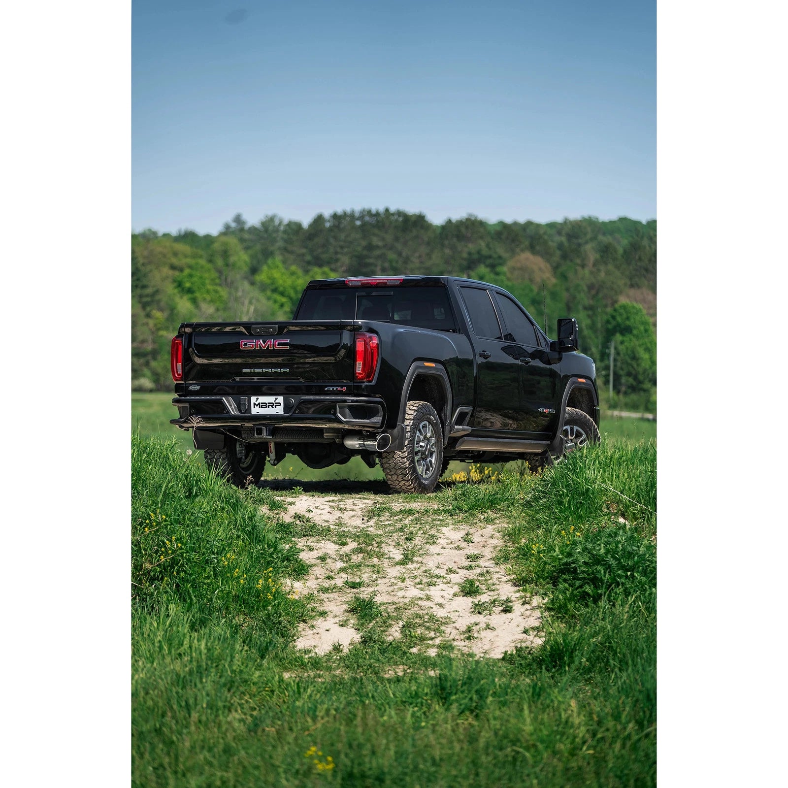 MBRP 20-23 Chevrolet Silverado 2500HD 6.6L Armor Lite AL Steel Single Side Exit 5in DPF Back Exhaust
