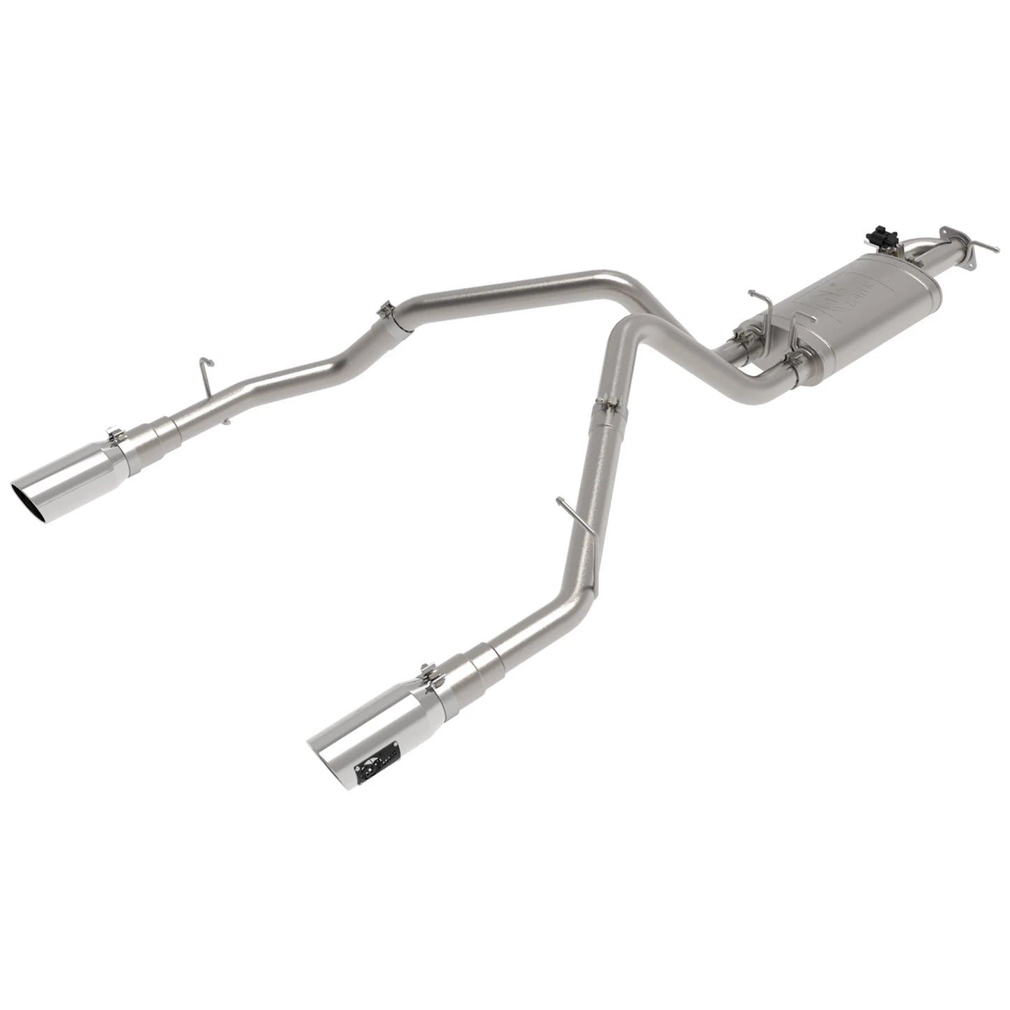 aFe Gemini XV 3in 304 SS Cat-Back Exhaust 19-21 Ram 1500 V8 5.7L Hemi w/ Polish Tips