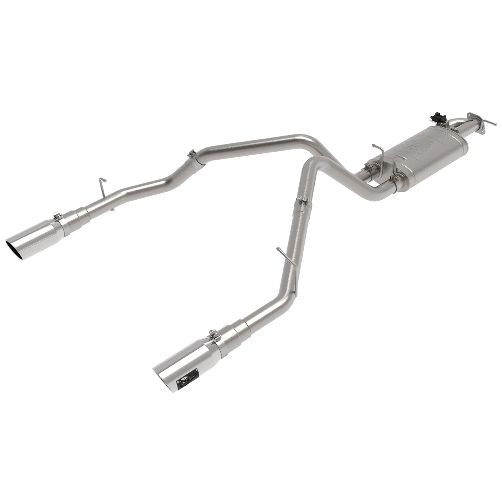 aFe Gemini XV 3in 304 SS Cat-Back Exhaust 19-21 Ram 1500 V8 5.7L Hemi w/ Polish Tips