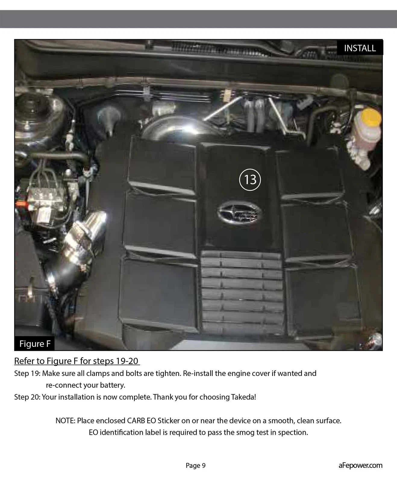 aFe Takeda Intake Stage-2 PRO DRY S 10-13 Subaru Outback H6 3.6L