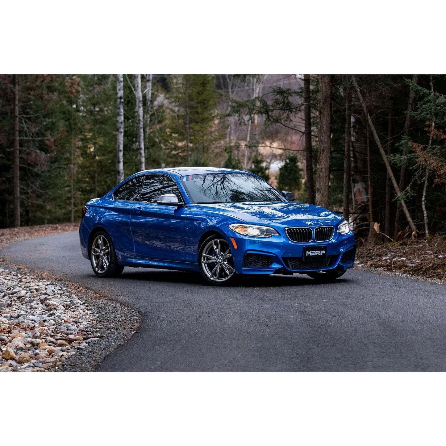 MBRP 17-21 BMW M240I 3.0L 3in Axle Back Dual Rear Exit w/ T304 SS Carbon Fiber Tips (Street Version)