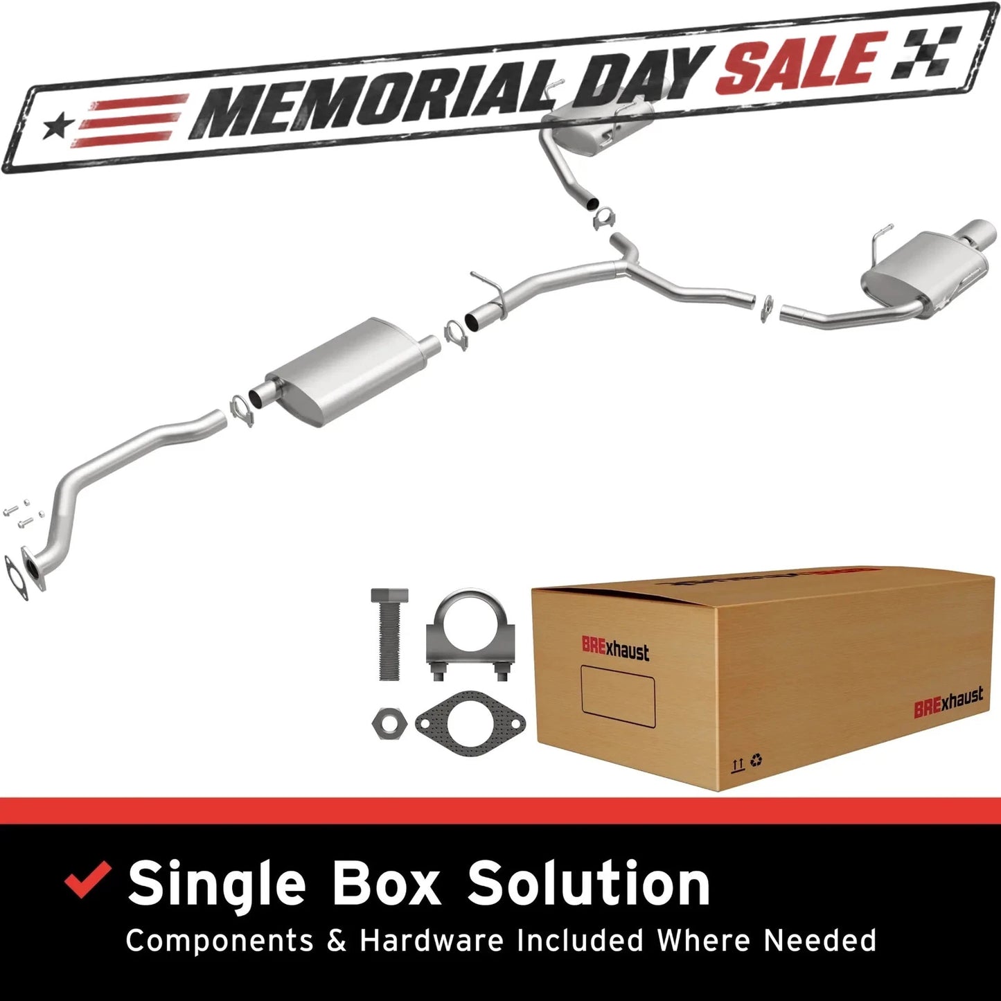 BRExhaust 09-12 Buick Enclave 3.6L Exhaust Kit