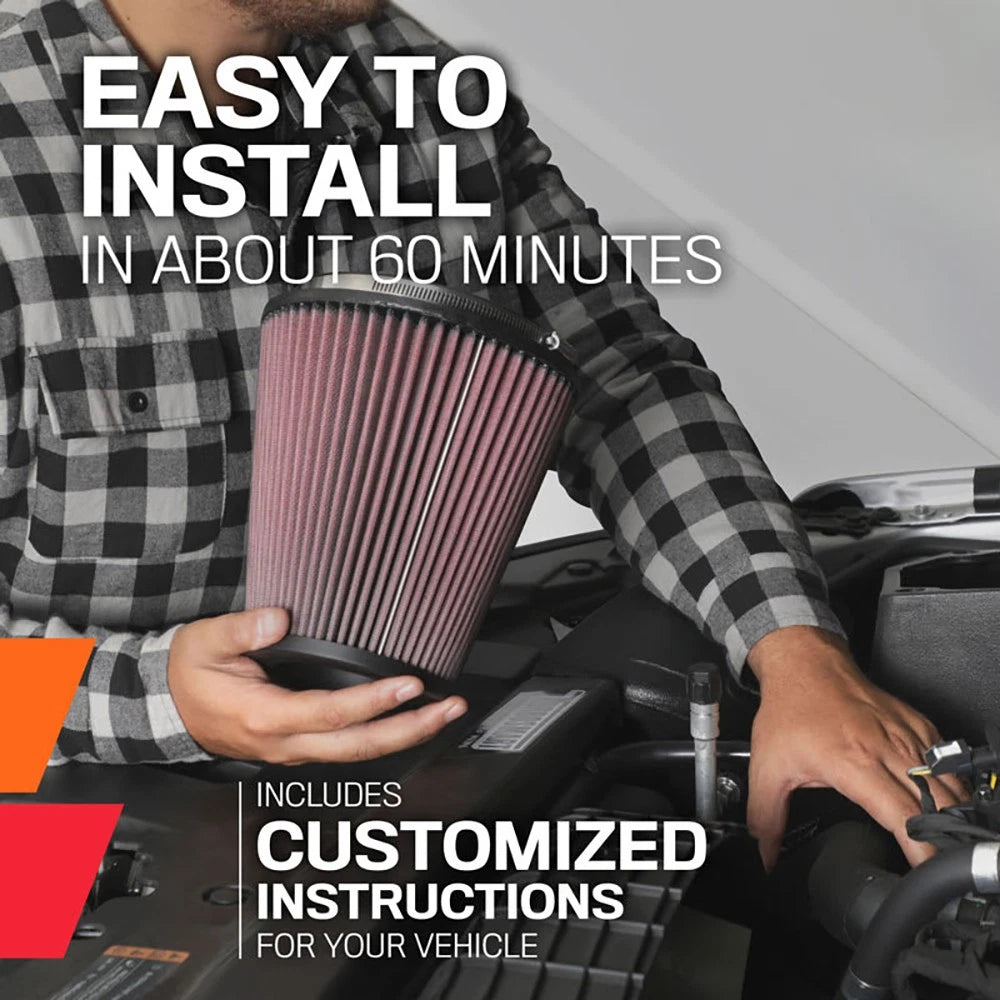 K&N 2017 Nissan Titan V8-5.6L F/I AirCharger Performance Intake