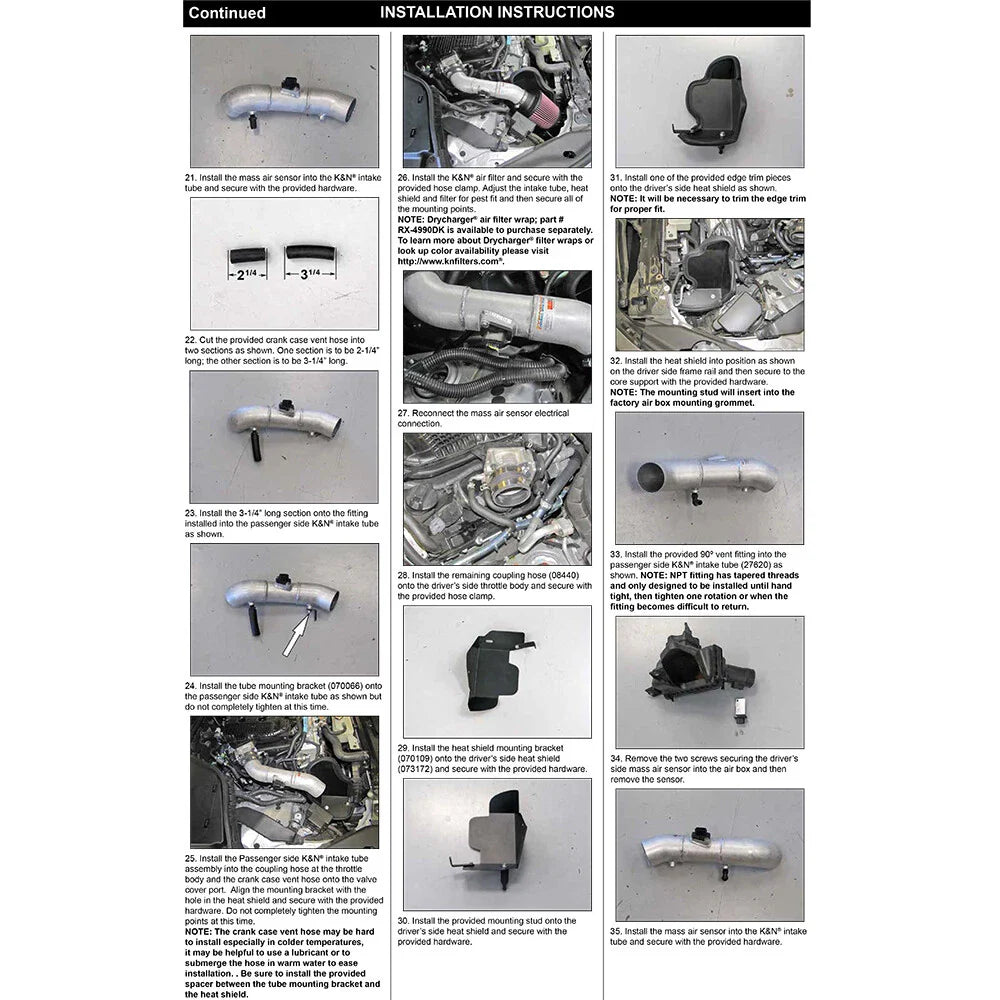 K&N 14-15 Infiniti Q50 3.7L V6 Dual Silver Typhoon Short Ram Intakes