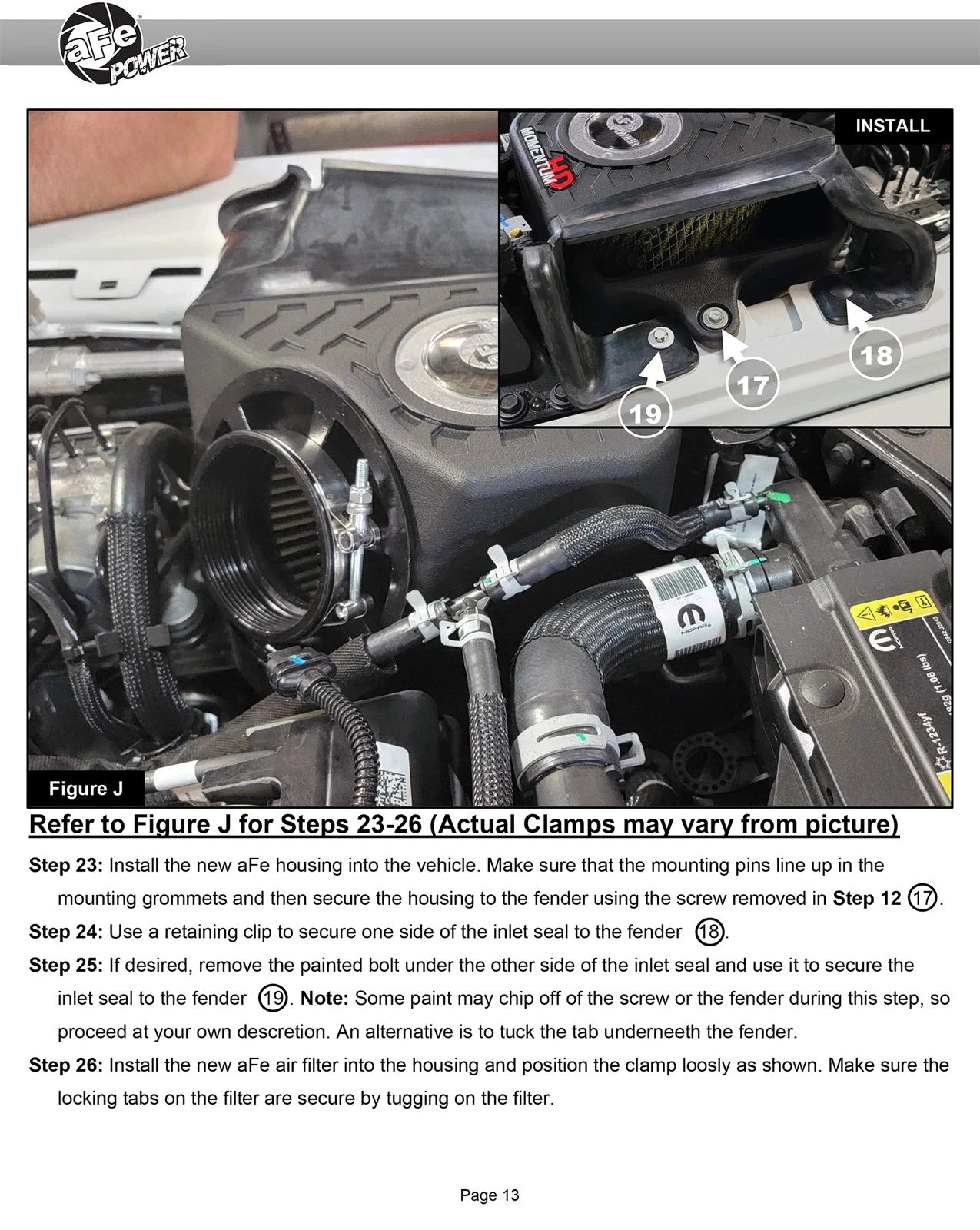 aFe 20-21 Jeep Wrangler (JL) V6-3.0L (td) Momentum HD Cold Air Intake System w/ Pro 10R Media