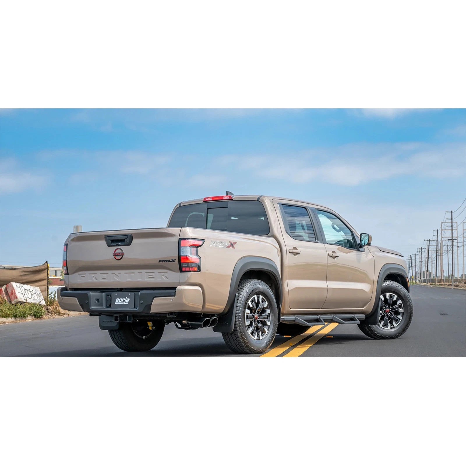 Borla 22-24 Nissan Frontier S-Type Cat Back System - Black Chrome