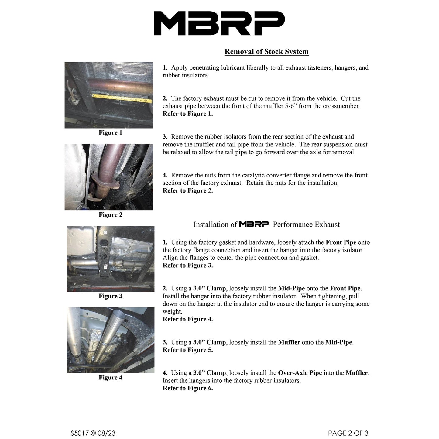 MBRP 2023 Chevy Colorado/GMC Canyon Aluminized Steel Single High Clearance Rear Exit