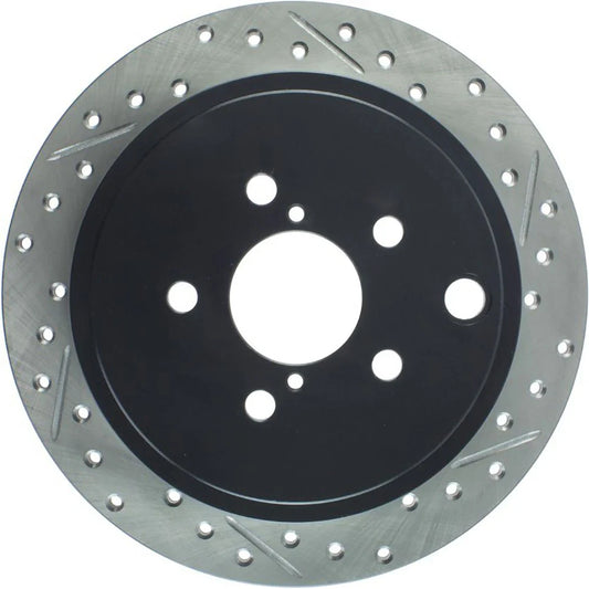 StopTech 08-10 Impreza WRX (Exc STi)/08-10 Impreza Coupe/Sedan Slotted & Drilled Left Rear Rotor