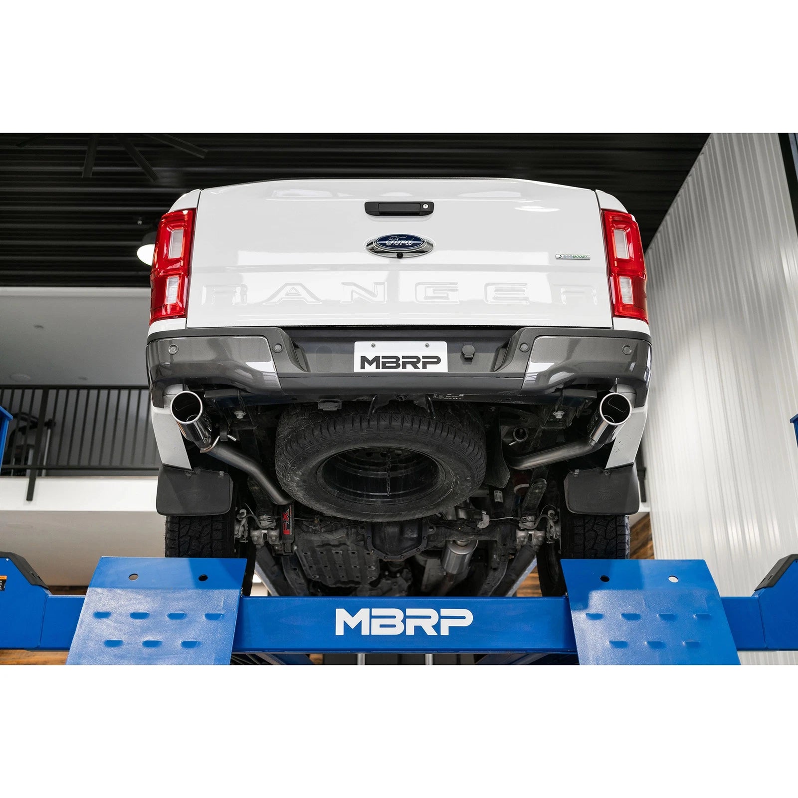 MBRP 19-20 Ford Ranger 2.3L T304 3in Dual Split Rear Outlet 4in OD Tips Cat Back Exhaust