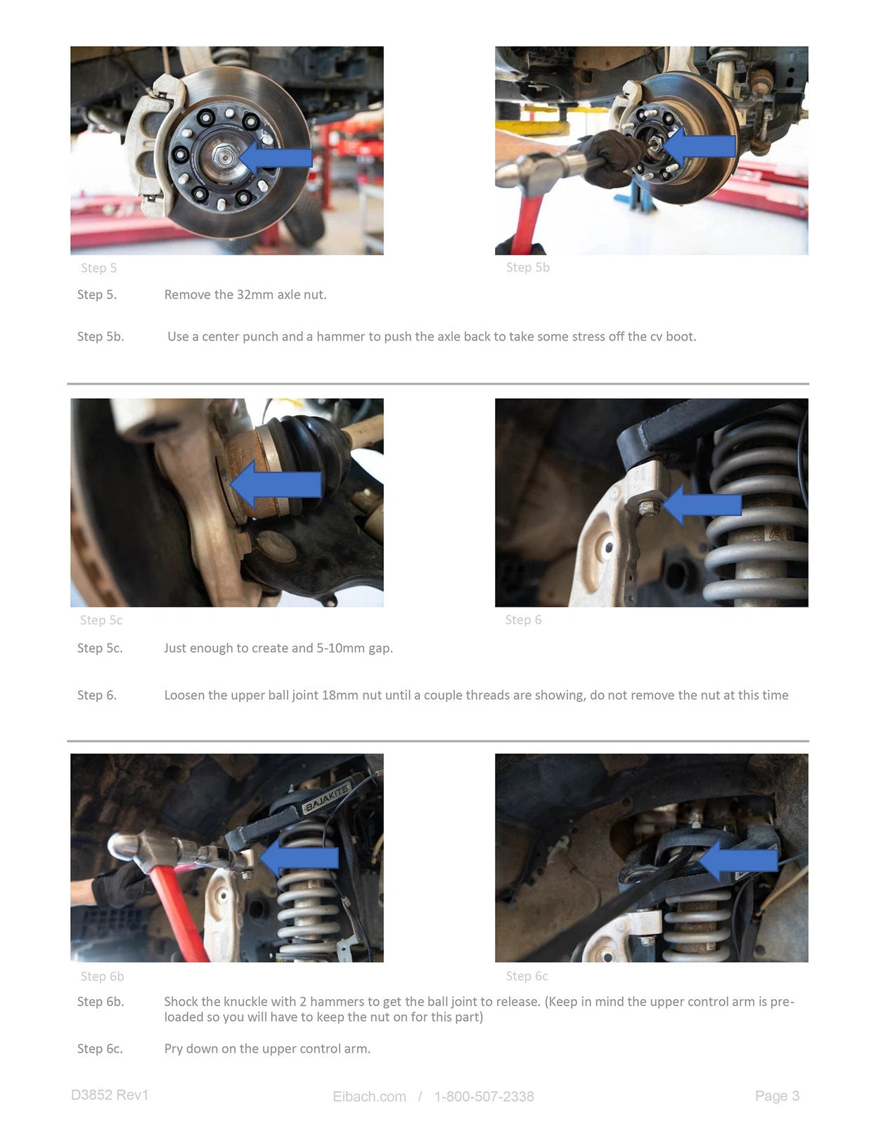 Eibach Pro-Truck Coilover 2.0 Front for 18-20 Ford Ranger 2WD/4WD