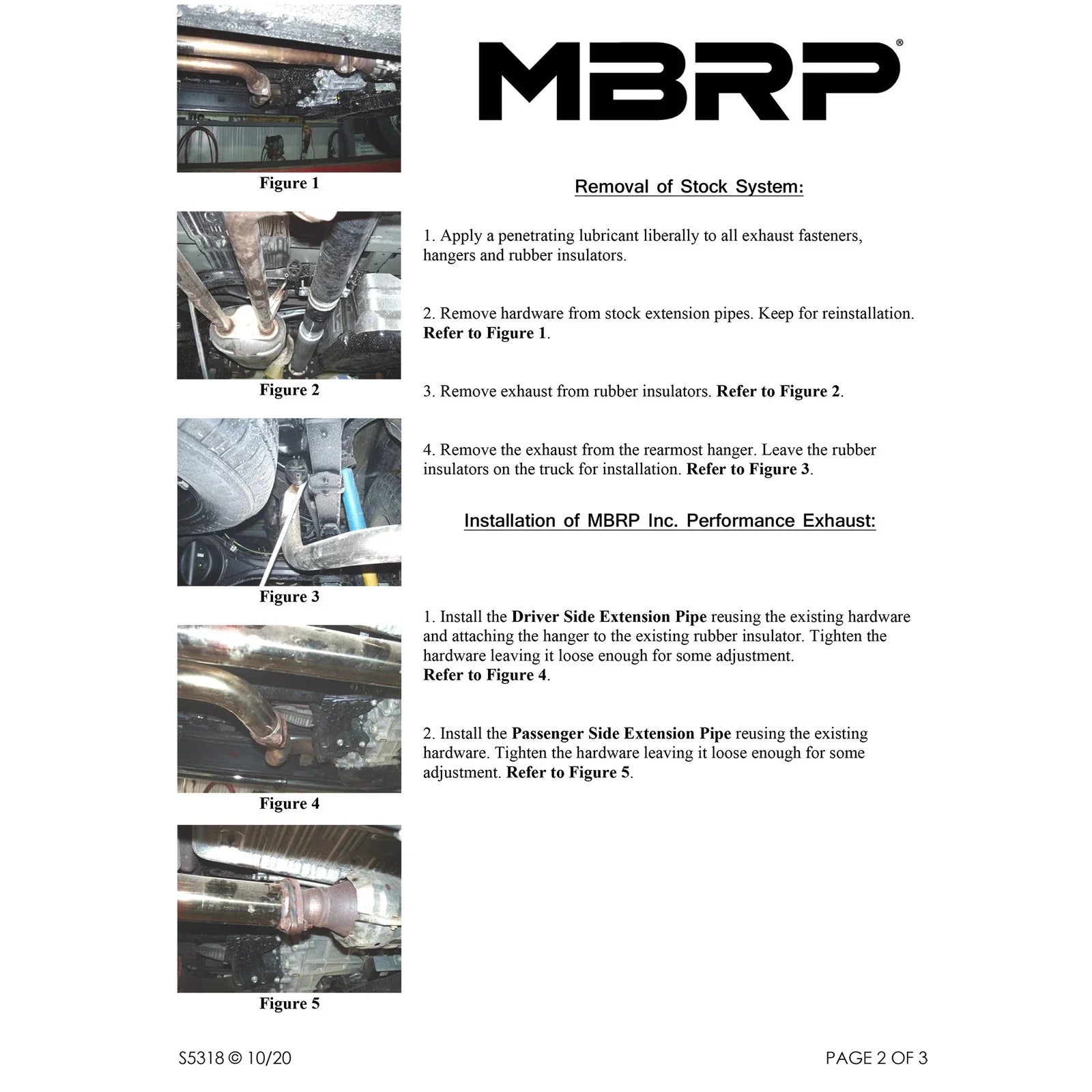 MBRP 07-08 Toyota Tundra Cat Back Turn Down Single Side Aluminized Exhaust