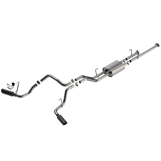 Borla 09-21 Toyota Tundra 5.7L ATAK Cat-Back Exhaust - 4in Black Chrome Tips