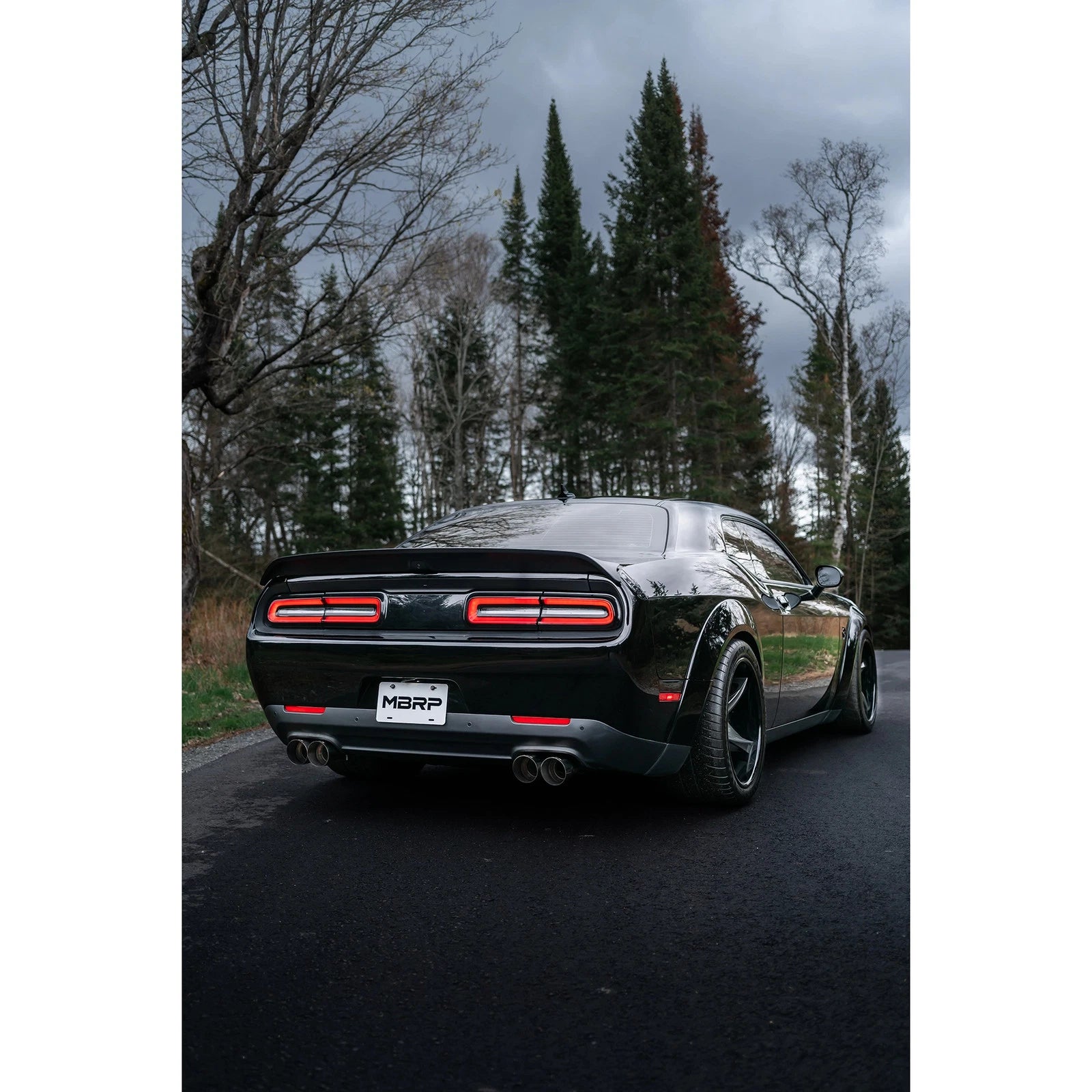 MBRP 15-Up Challenger 5.7L / 17-Up 6.2L/6.4L 3in Race Series Cat-Back w/ Quad Tips AS Exhaust