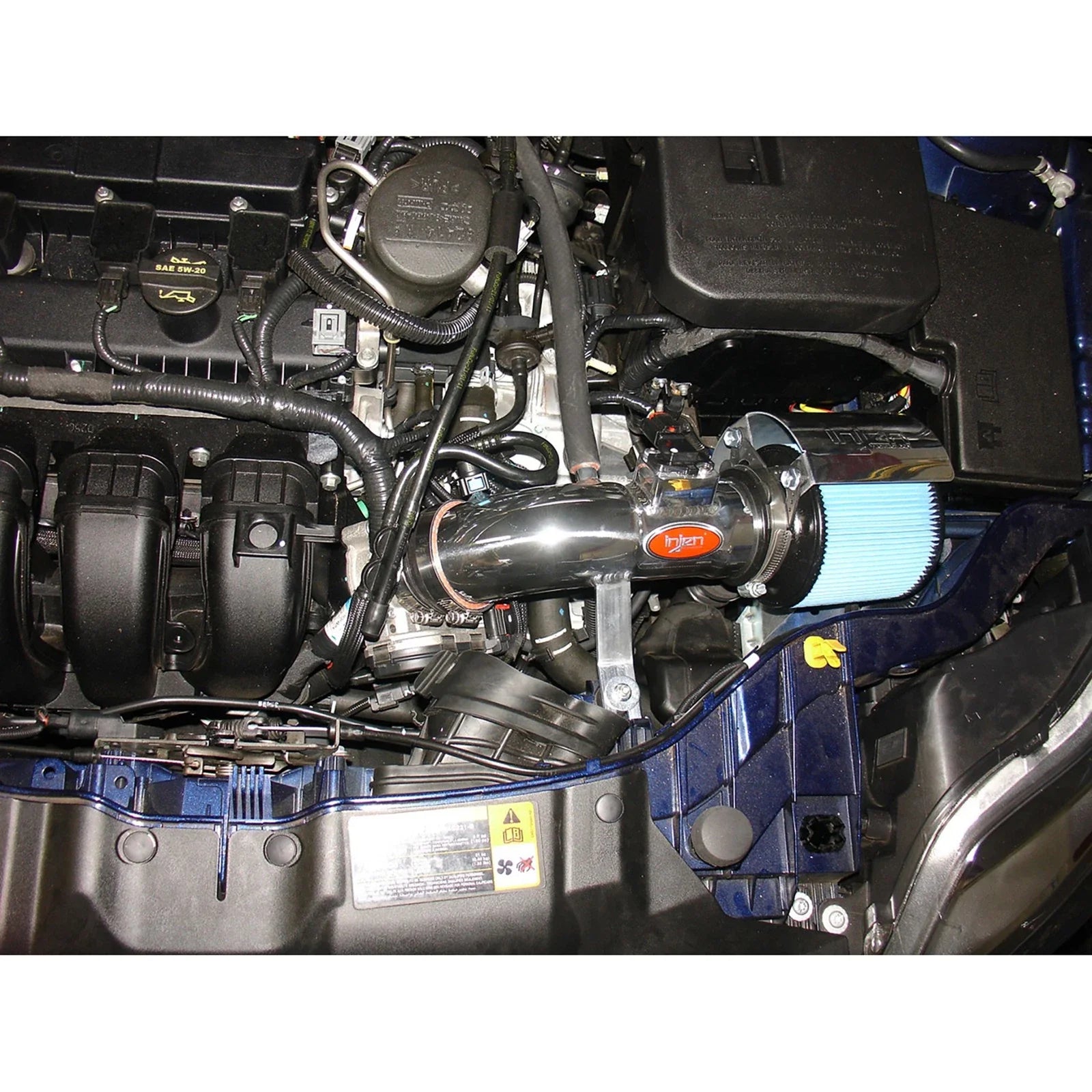 Injen 12 Ford Focus 2.0L 4cyl Polished Air Intake w/MR Tech, Web Nano-Fiber Dry Filter & Heat Shield