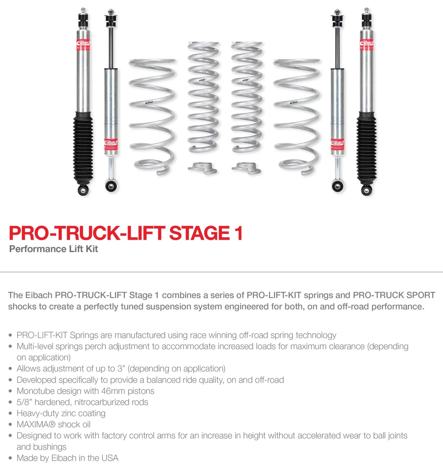 Eibach 98-07 Toyota Land Cruiser Pro-Truck Lift Kit