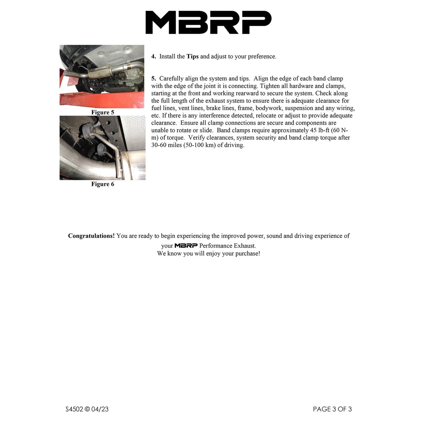 MBRP 19-23 Mazda 3 Hatchback T304SS 2.5in Axle-Back, Dual Rear Exit Street Profile