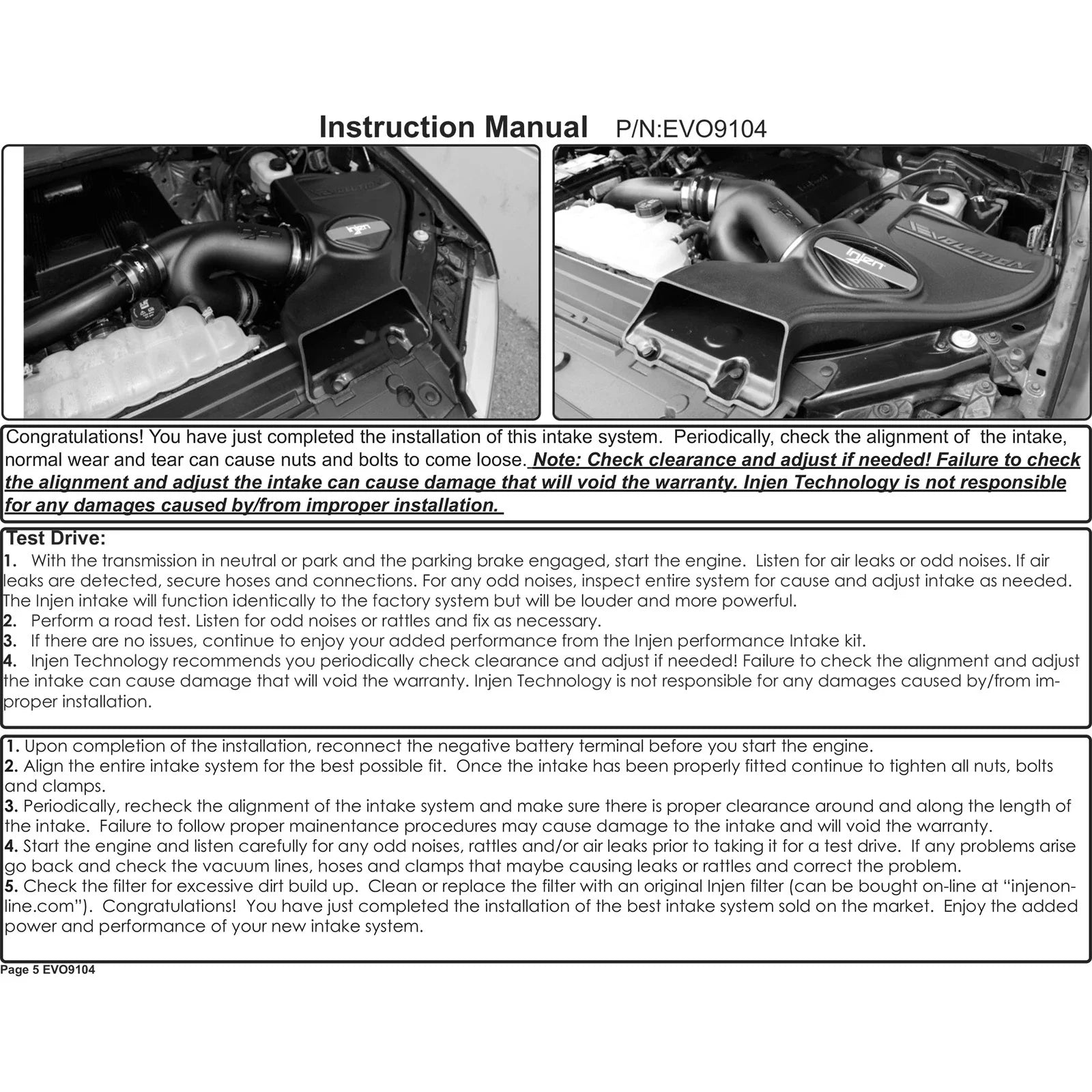 Injen 2015+ Ford F-150 3.5L V6 EcoBoost Oiled Evolution Intake
