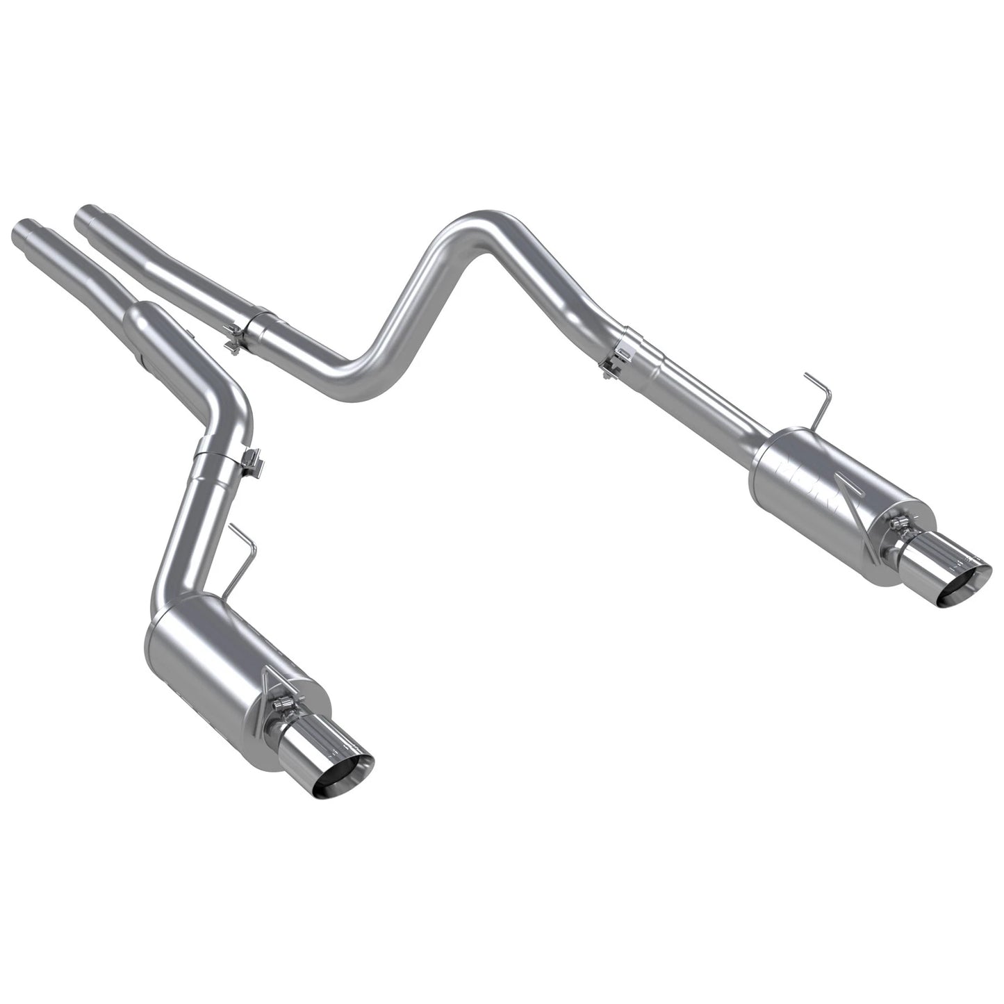 MBRP 05-09 Ford Shelby GT500 / GT Dual Split Rear Street Version 4in Tips T409 Exhaust System