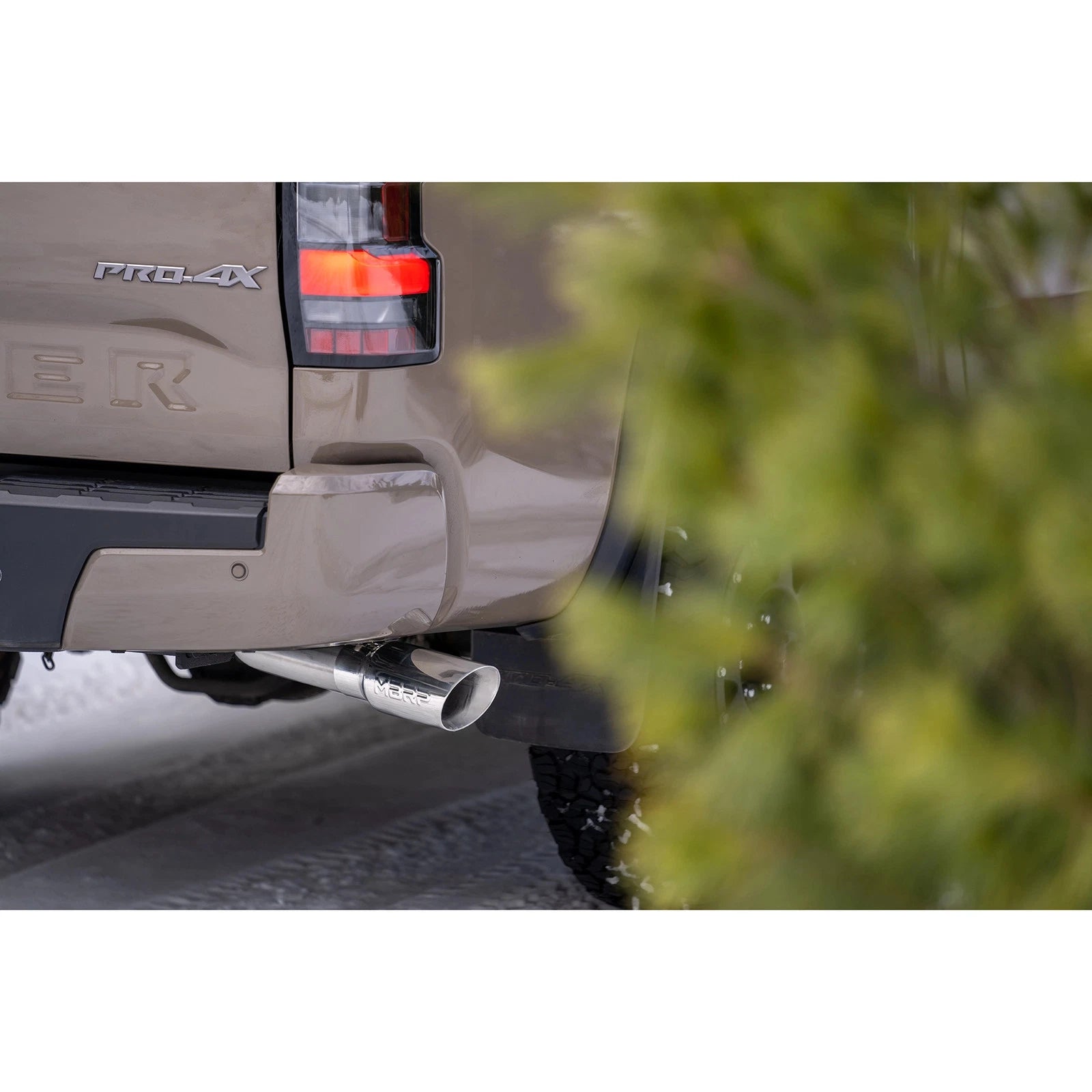 MBRP 22-23 Nissan Frontier 3.8L 3in Tip 3in Cat Back Single Side Exit Street Profile - T304