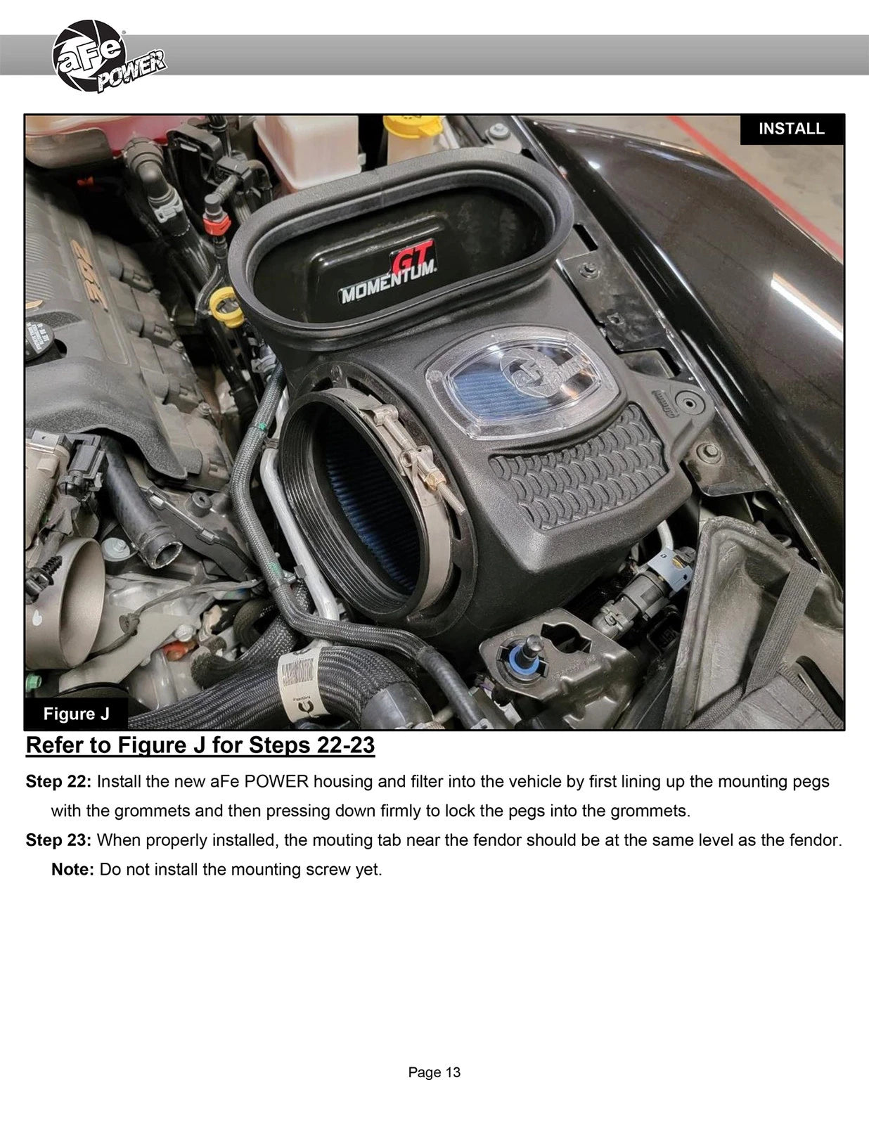 aFe 21 Jeep Wrangler 392 JL V8-6.4L Momentum GT Cold Air Intake System w/ Pro 5R Filter
