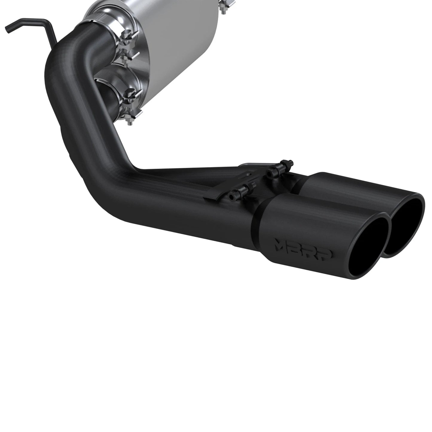 MBRP 09+ Chevrolet Silverado 1500 3in Cat Back Pre-Axle Dual Outlet w/ 4in Tip - Black