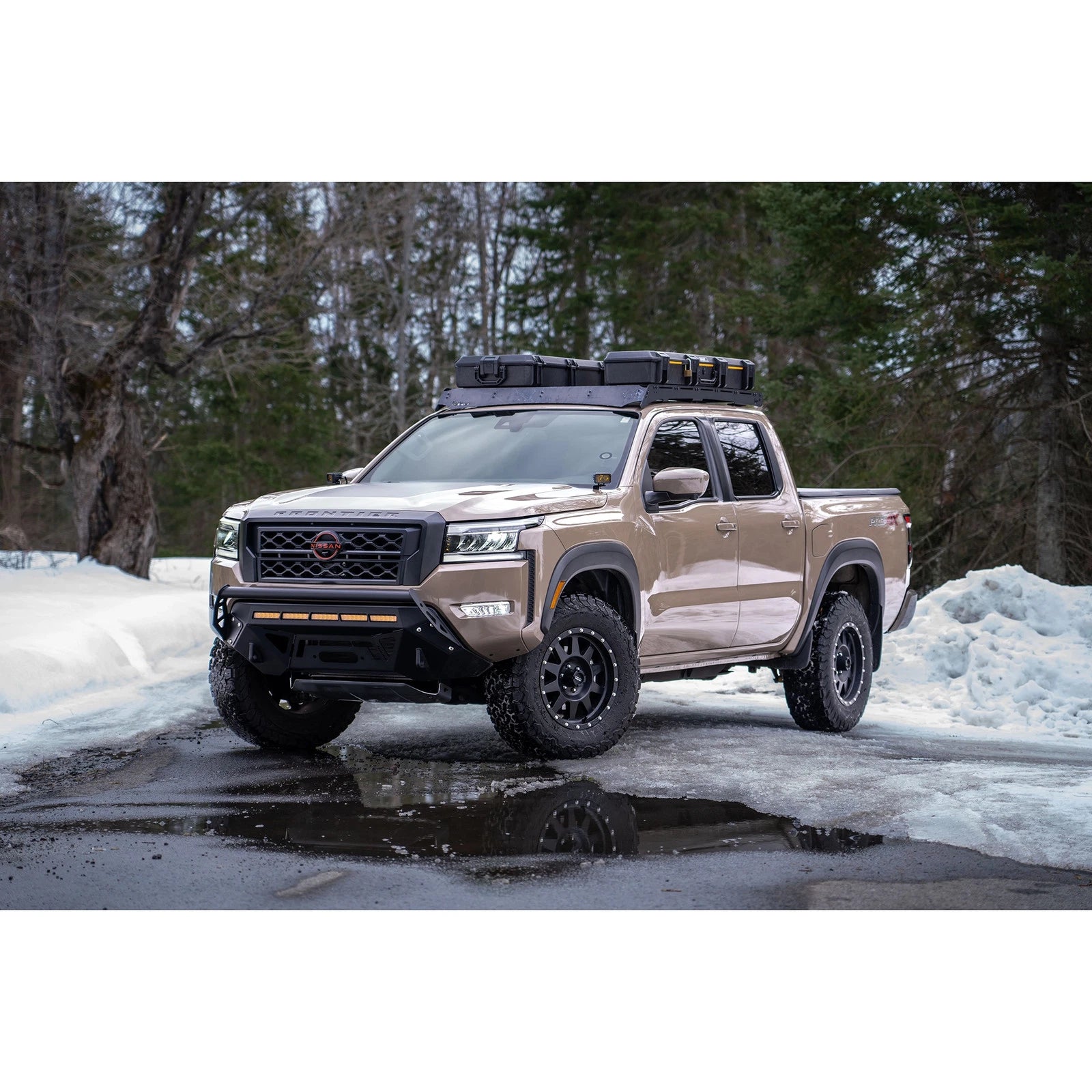 MBRP 22-23 Nissan Frontier 3.8L 3in Tip 3in Cat Back Turndown Exit Street Profile - Aluminized Steel