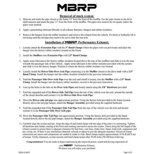 MBRP 2003-2007 Chev/GMC 2500 HD 6.0L EC-SB Cat Back Dual Split Side