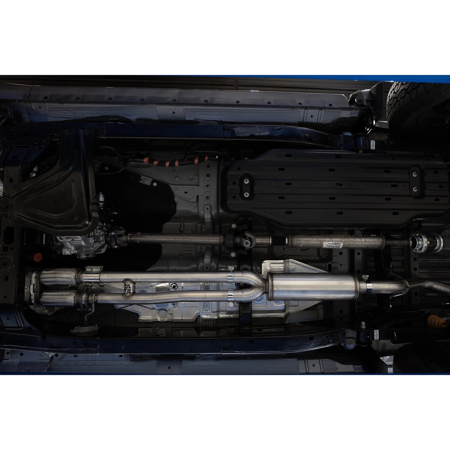 MBRP 2024+ Ford Ranger 2.7L 2.5 into 3in Single Side Exit Cat Back - Aluminum