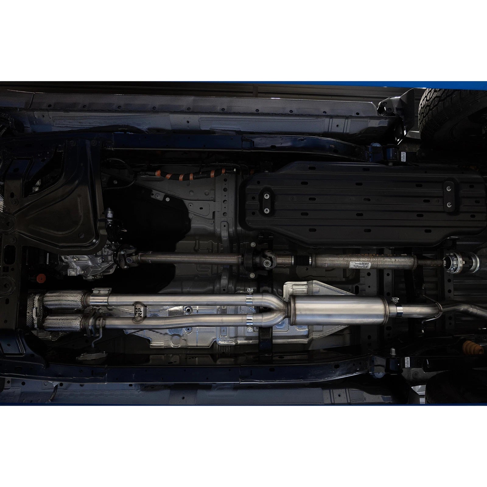 MBRP 2024+ Ford Ranger 2.7L 2.5 into 3in Single Side Exit Cat Back - Aluminum
