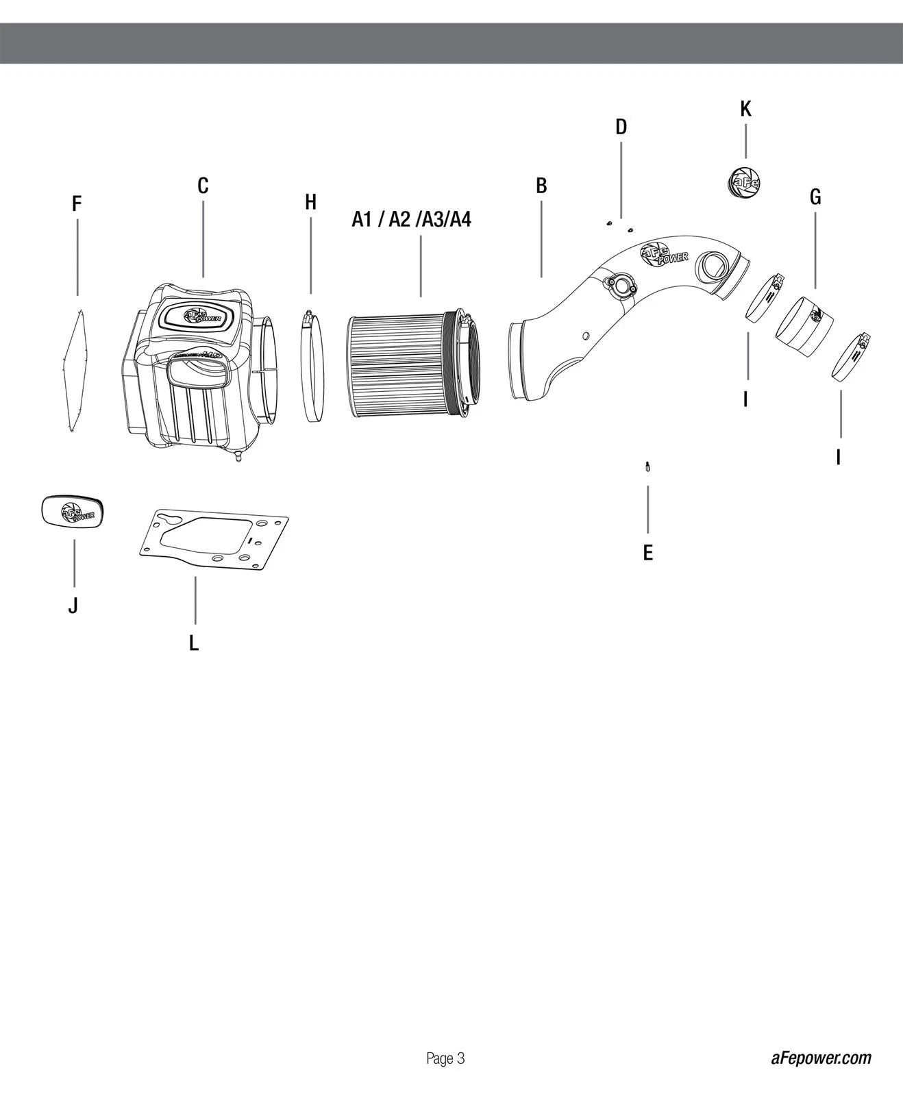 aFe Momentum HD PRO 10R Stage-2 Si Intake 01-04 GM Diesel Trucks V8-6.6L LB7