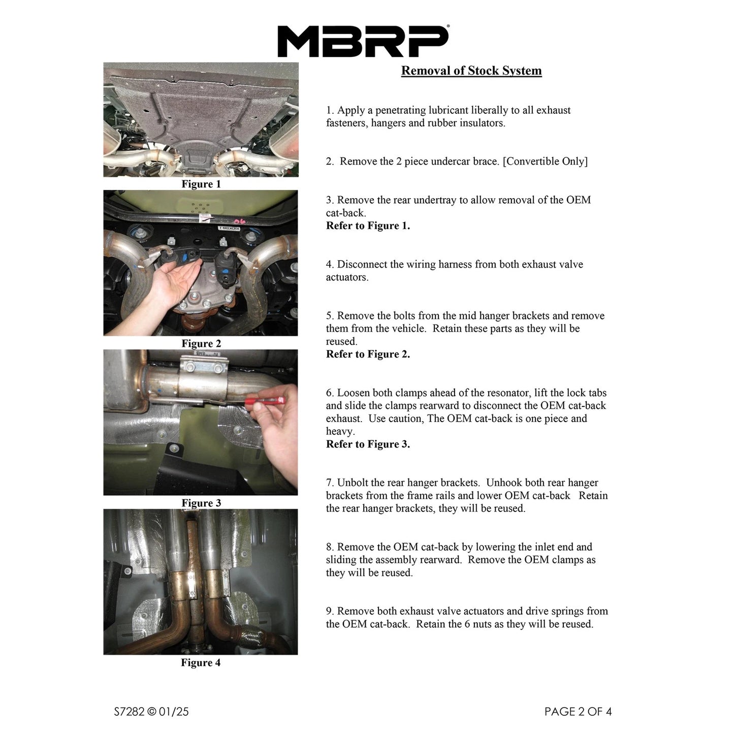 MBRP 2024+ Ford Mustang 5.0L T304 SS 3in Cat-Back Dual Split Exhaust w/ Quad Tips (Valve Delete)