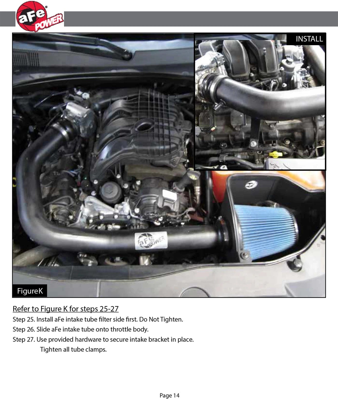 aFe MagnumFORCE Intakes Stage-2 Pro DRY S 11-13 Dodge Challenger/Charger/Chrysler 300 V6 3.6L (blk)