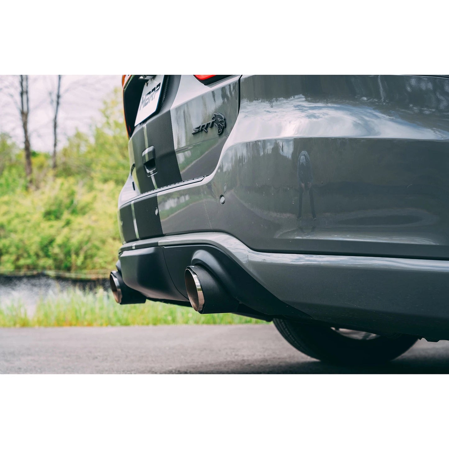 MBRP 18-23 Dodge Durango SRT 6.4L Armor Pro T304 SS 3in Cat Back Exhaust Dual Rear Exit w/ CF Tips