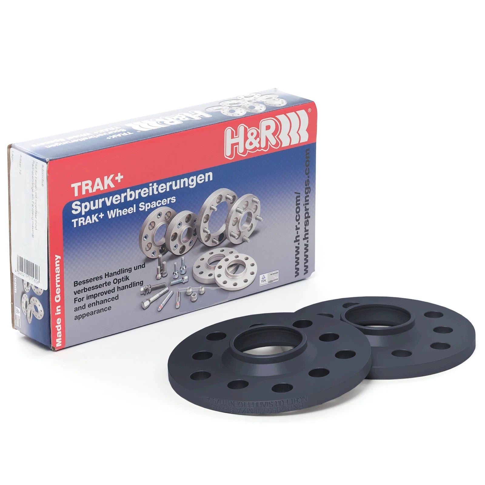 H&R Trak+ 12mm DR Spacer Bolt Pattern 5/127 Bore 71.5 Bolt Thread 14x1.5 - Black