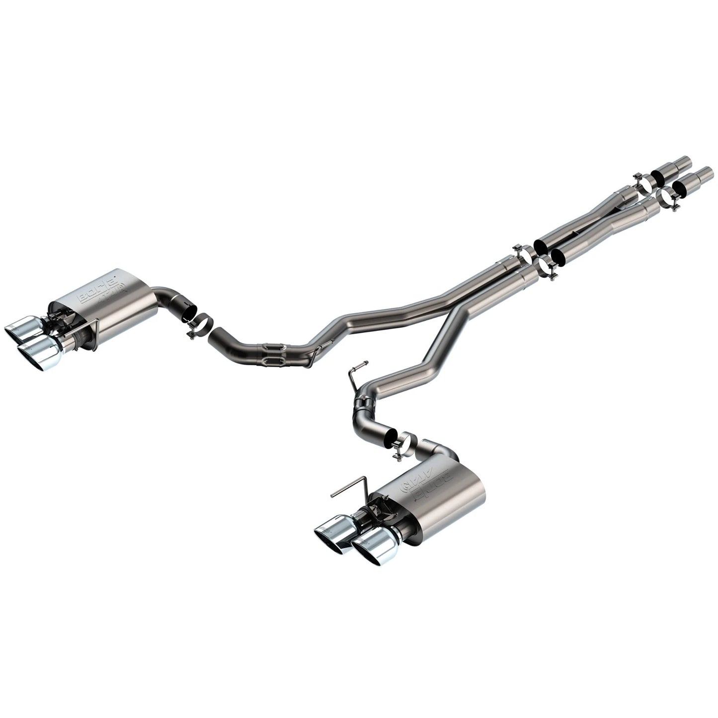 Borla 2024 Ford Mustang Dark Horse 5.0L V8 w/ Active Exhaust ATAK Cat-Back Exhaust System