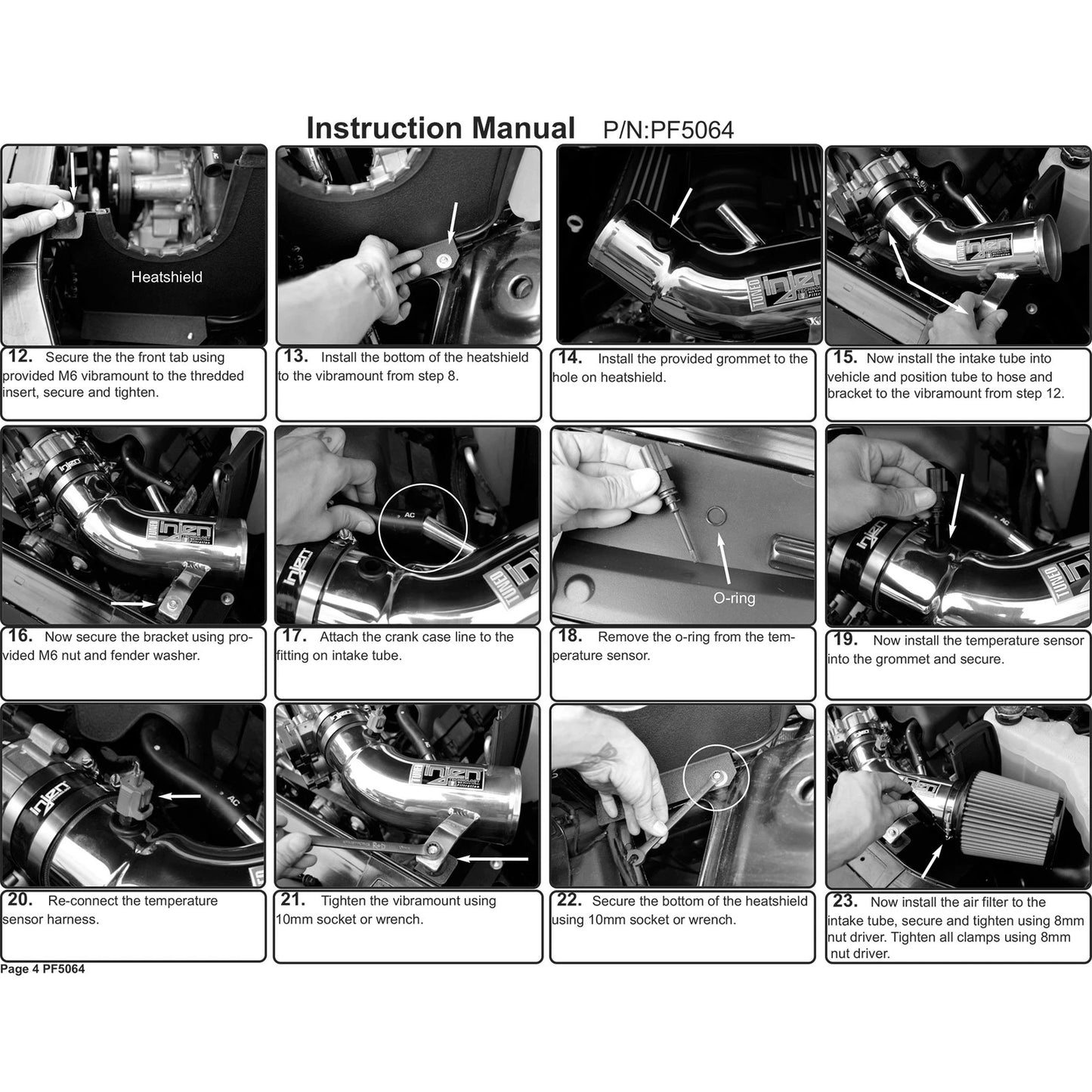 Injen 11-20 Dodge Challenger SRT-8 6.4L V8 Wrinkle Black Power-Flow Short Ram Intake
