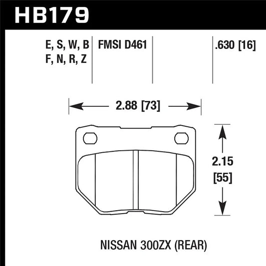 Hawk 06-07 WRX HPS Street Rear Brake Pads